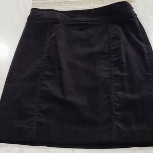 Jones New York Sinature black velvet skirt